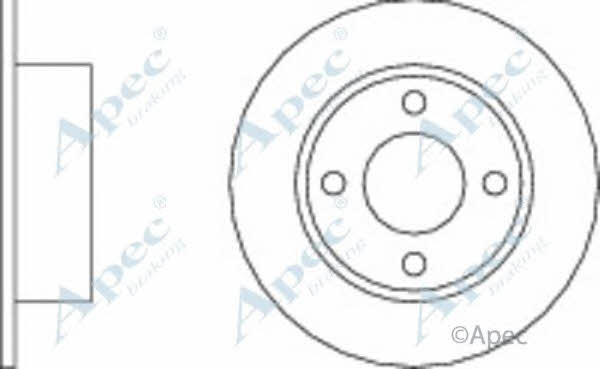 APEC braking DSK155 Brake disc DSK155: Buy near me in Poland at 2407.PL - Good price!