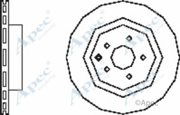 APEC braking DSK2502 Brake disc DSK2502: Buy near me in Poland at 2407.PL - Good price!