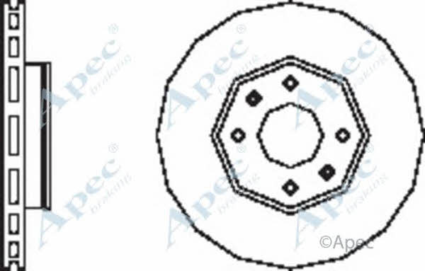 APEC braking DSK2511 Brake disc DSK2511: Buy near me in Poland at 2407.PL - Good price!