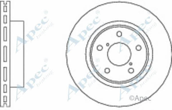 APEC braking DSK543 Brake disc DSK543: Buy near me in Poland at 2407.PL - Good price!