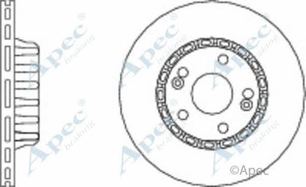 APEC braking DSK687 Brake disc DSK687: Buy near me in Poland at 2407.PL - Good price!