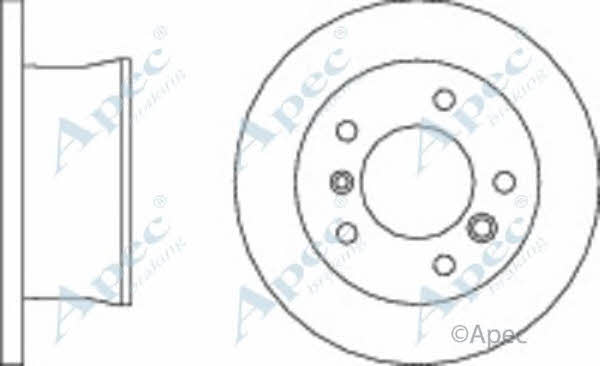 APEC braking DSK814 Brake disc DSK814: Buy near me in Poland at 2407.PL - Good price!