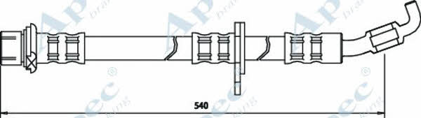 APEC braking HOS3076 Гальмівний шланг HOS3076: Приваблива ціна - Купити у Польщі на 2407.PL!