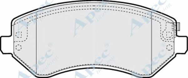 APEC braking PAD1267 Гальмівні колодки, комплект PAD1267: Купити у Польщі - Добра ціна на 2407.PL!