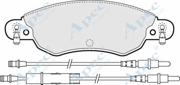 APEC braking PAD1281 Гальмівні колодки, комплект PAD1281: Приваблива ціна - Купити у Польщі на 2407.PL!