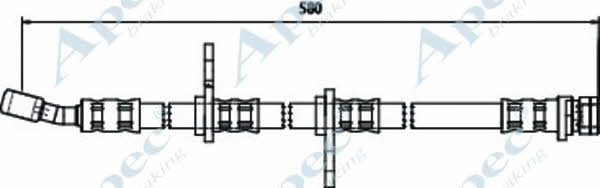 APEC braking HOS3339 Гальмівний шланг HOS3339: Купити у Польщі - Добра ціна на 2407.PL!