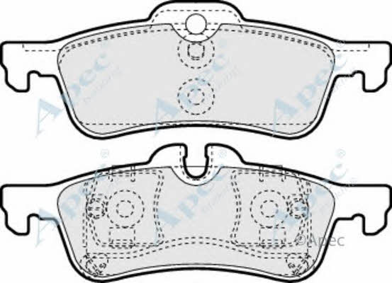 APEC braking PAD1328 Гальмівні колодки, комплект PAD1328: Приваблива ціна - Купити у Польщі на 2407.PL!