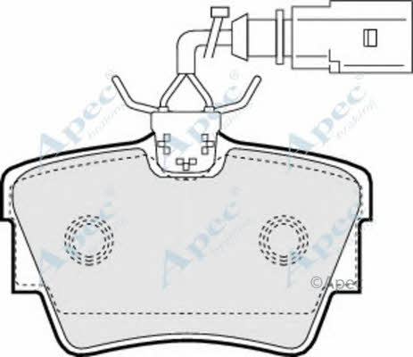 APEC braking PAD1340 Гальмівні колодки, комплект PAD1340: Приваблива ціна - Купити у Польщі на 2407.PL!