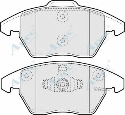 APEC braking PAD1398 Гальмівні колодки, комплект PAD1398: Приваблива ціна - Купити у Польщі на 2407.PL!