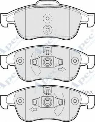 APEC braking PAD1669 Гальмівні колодки, комплект PAD1669: Приваблива ціна - Купити у Польщі на 2407.PL!
