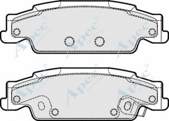 APEC braking PAD1703 Гальмівні колодки, комплект PAD1703: Приваблива ціна - Купити у Польщі на 2407.PL!