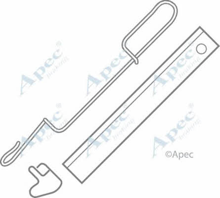 APEC braking KIT1013 Комплект монтажний гальмівних колодок KIT1013: Приваблива ціна - Купити у Польщі на 2407.PL!