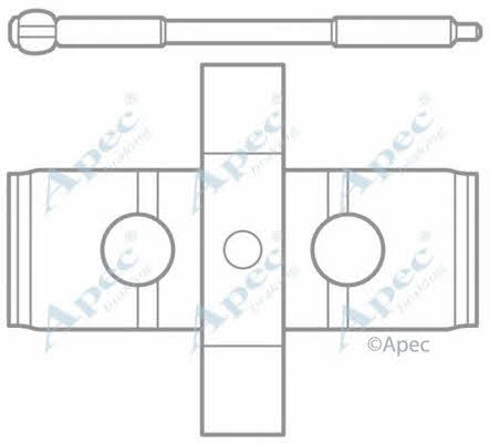 APEC braking KIT1021 Комплект монтажный тормозных колодок KIT1021: Отличная цена - Купить в Польше на 2407.PL!