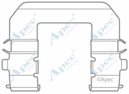 APEC braking KIT1038 Zestaw montażowy klocków hamulcowych KIT1038: Dobra cena w Polsce na 2407.PL - Kup Teraz!