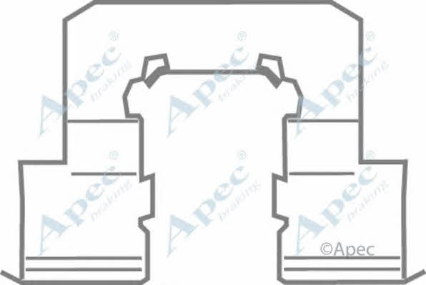 APEC braking KIT1154 Комплект монтажный тормозных колодок KIT1154: Отличная цена - Купить в Польше на 2407.PL!