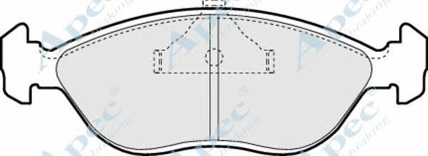 APEC braking PAD832 Гальмівні колодки, комплект PAD832: Приваблива ціна - Купити у Польщі на 2407.PL!