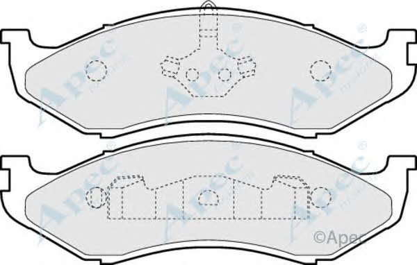 APEC braking PAD852 Гальмівні колодки, комплект PAD852: Приваблива ціна - Купити у Польщі на 2407.PL!