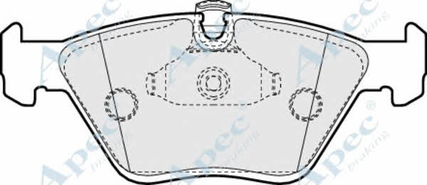 APEC braking PAD953 Гальмівні колодки, комплект PAD953: Приваблива ціна - Купити у Польщі на 2407.PL!