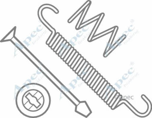 APEC braking KIT969 Комплект монтажный тормозных колодок KIT969: Отличная цена - Купить в Польше на 2407.PL!