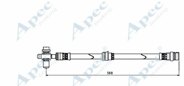 APEC braking HOS3895 Тормозной шланг HOS3895: Купить в Польше - Отличная цена на 2407.PL!