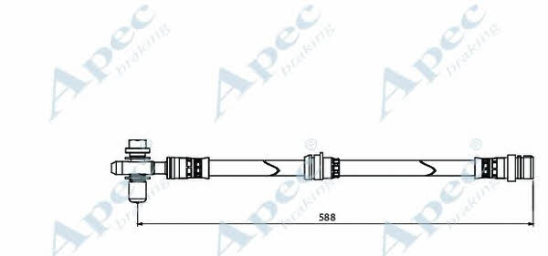 APEC braking HOS3895 Brake Hose HOS3895: Buy near me at 2407.PL in Poland at an Affordable price!