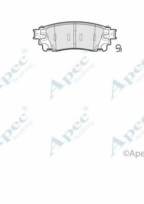 APEC braking PAD2066 Гальмівні колодки, комплект PAD2066: Приваблива ціна - Купити у Польщі на 2407.PL!