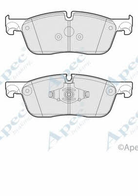 APEC braking PAD2061 Гальмівні колодки, комплект PAD2061: Приваблива ціна - Купити у Польщі на 2407.PL!