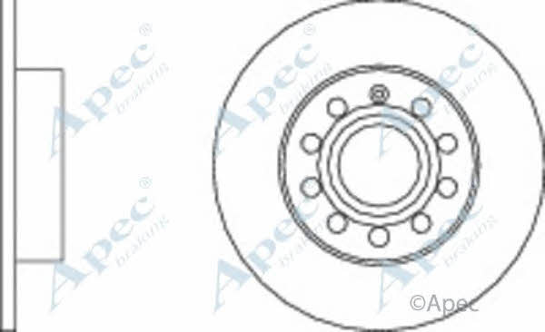 APEC braking DSK2218 Brake disc DSK2218: Buy near me in Poland at 2407.PL - Good price!