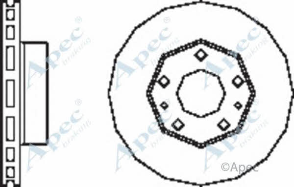 APEC braking DSK2480 Диск тормозной DSK2480: Отличная цена - Купить в Польше на 2407.PL!