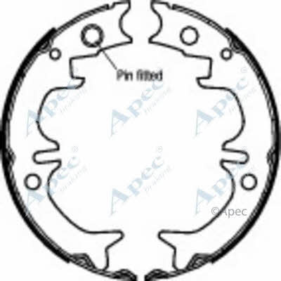 APEC braking SHU728 Колодки гальмівні стояночного гальма SHU728: Приваблива ціна - Купити у Польщі на 2407.PL!