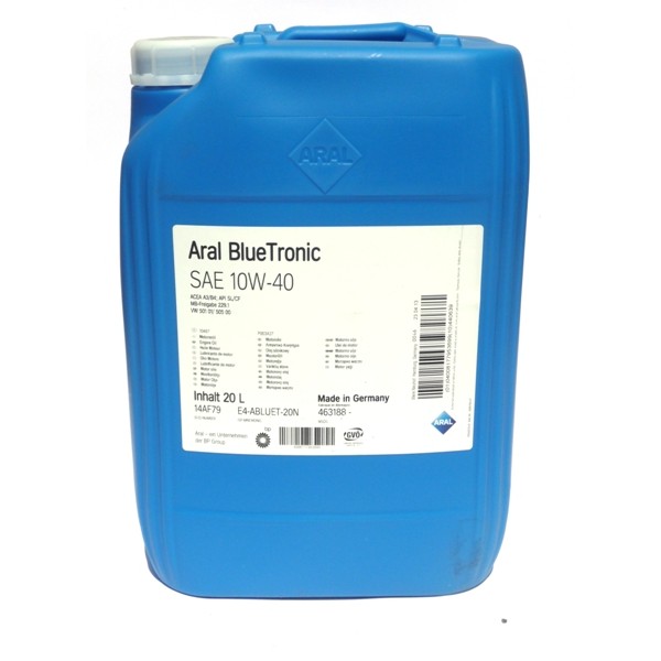 Aral 14AF79 Engine oil Aral BlueTronic 10W-40, 20L 14AF79: Buy near me at 2407.PL in Poland at an Affordable price!