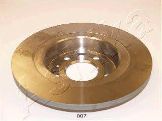 Ashika 61-00-007 Rear brake disc, non-ventilated 6100007: Buy near me in Poland at 2407.PL - Good price!