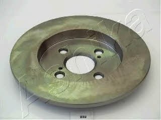 Ashika 61-02-232 Rear brake disc, non-ventilated 6102232: Buy near me at 2407.PL in Poland at an Affordable price!