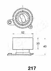 Ashika 45-02-217 Tensioner pulley, timing belt 4502217: Buy near me in Poland at 2407.PL - Good price!