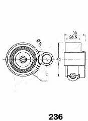 Ashika 45-02-236 Tensioner pulley, timing belt 4502236: Buy near me in Poland at 2407.PL - Good price!
