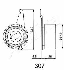 Ashika 45-03-307 Ролик ремня ГРМ 4503307: Отличная цена - Купить в Польше на 2407.PL!