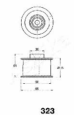 Ashika 45-03-323 Tensioner pulley, timing belt 4503323: Buy near me in Poland at 2407.PL - Good price!