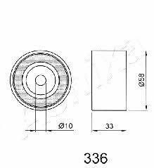 Ashika 45-03-336 Tensioner pulley, timing belt 4503336: Buy near me in Poland at 2407.PL - Good price!