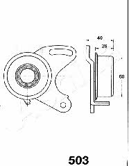 Ashika 45-05-503 Tensioner pulley, timing belt 4505503: Buy near me in Poland at 2407.PL - Good price!
