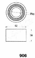 Ashika 45-09-906 Tensioner pulley, timing belt 4509906: Buy near me in Poland at 2407.PL - Good price!