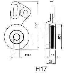 Ashika 45-0H-017 Spannrolle, zahnriemen 450H017: Kaufen Sie zu einem guten Preis in Polen bei 2407.PL!