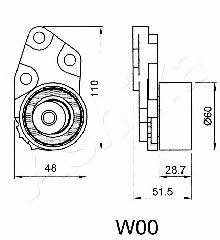 Ashika 45-0W-000 Spannrolle, zahnriemen 450W000: Kaufen Sie zu einem guten Preis in Polen bei 2407.PL!