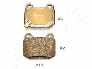 Ashika 51-01-119 Brake Pad Set, disc brake 5101119: Buy near me in Poland at 2407.PL - Good price!