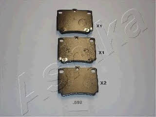 Ashika 51-05-592 Brake Pad Set, disc brake 5105592: Buy near me in Poland at 2407.PL - Good price!