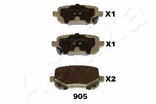Ashika 51-09-905 Brake Pad Set, disc brake 5109905: Buy near me in Poland at 2407.PL - Good price!