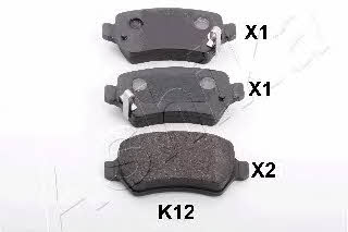 Ashika 51-0K-K12 Brake Pad Set, disc brake 510KK12: Buy near me in Poland at 2407.PL - Good price!