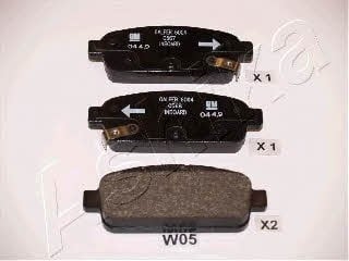 Ashika 51-0W-W05 Brake Pad Set, disc brake 510WW05: Buy near me in Poland at 2407.PL - Good price!