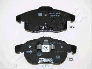 Ashika 50-00-011 Brake Pad Set, disc brake 5000011: Buy near me in Poland at 2407.PL - Good price!
