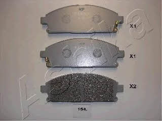 Ashika 50-01-154 Brake Pad Set, disc brake 5001154: Buy near me in Poland at 2407.PL - Good price!