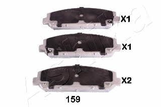 Ashika 50-01-159 Brake Pad Set, disc brake 5001159: Buy near me in Poland at 2407.PL - Good price!